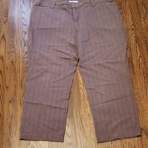 Lee light brown herringbone dress pants